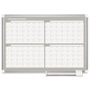 Mastervision Four Month Planner, 36x24, Aluminum GA03105830